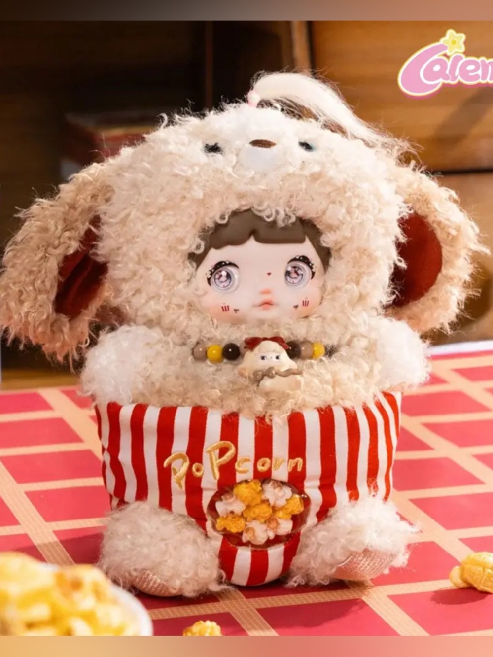 NOMMI “Puppy Popcorn” 🍿 
• About The Childhood • Blind Box Plush Bag Charm Cute